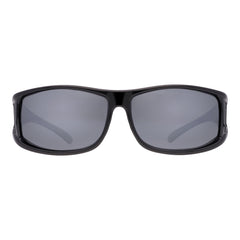 Überzieh-Sonnenbrille Classic, Herren , Schwarz glänzend , Brillenträger Herren Kategorie 3 Lotus-Effekt Polarisiert Unisex UV400 Überzieh-Sonnenbrille