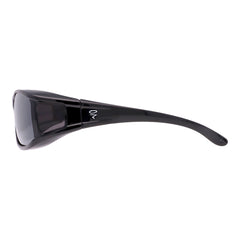 Überzieh-Sonnenbrille Classic, Herren , Schwarz glänzend , Brillenträger Herren Kategorie 3 Lotus-Effekt Polarisiert Unisex UV400 Überzieh-Sonnenbrille