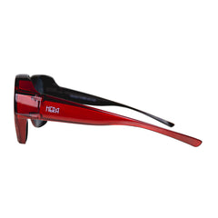 Überzieh-Sonnenbrille Hera, Damen , Rot , Brillenträger Damen Kategorie 3 Lotus-Effekt Polarisiert Unisex UV400 Überzieh-Sonnenbrille