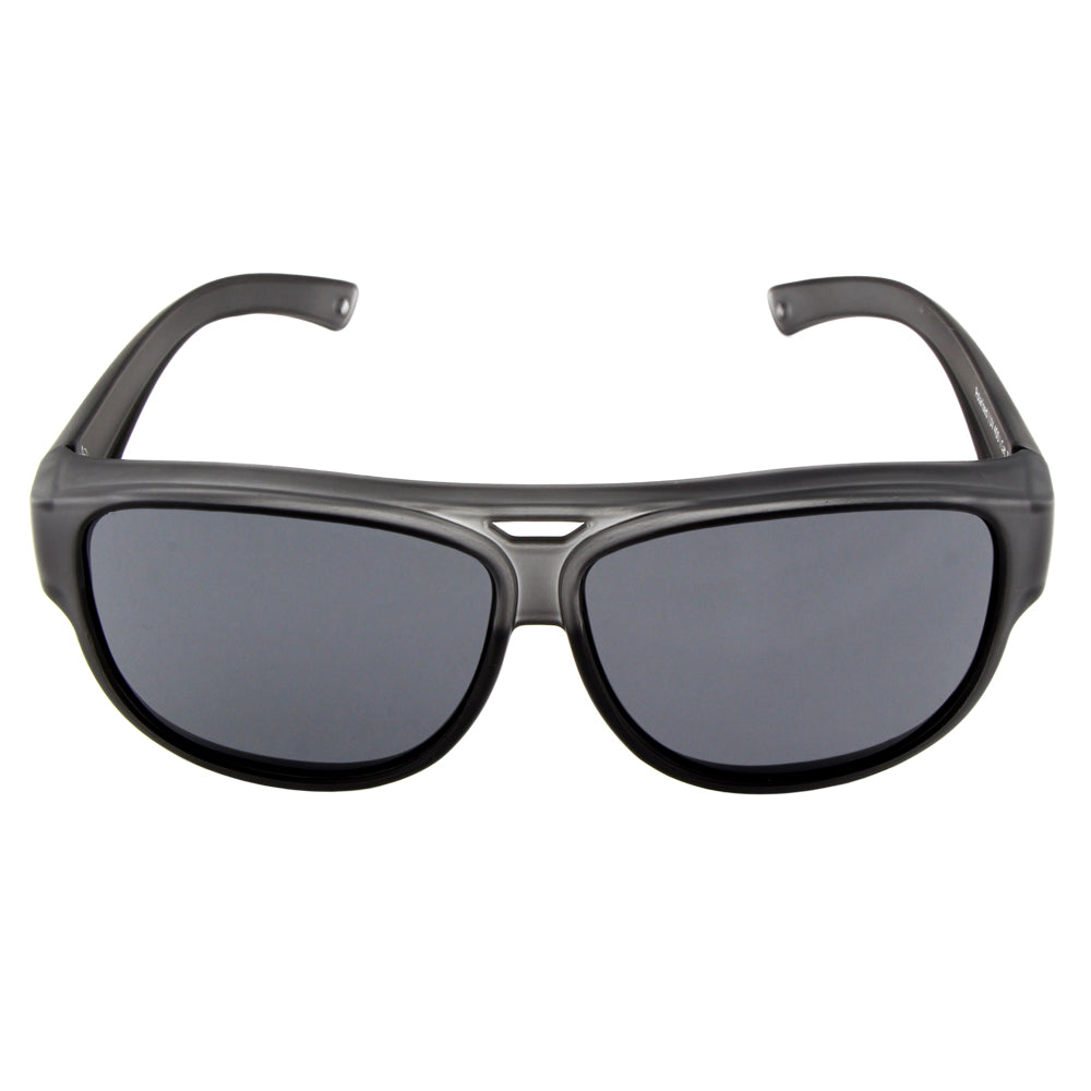 Überzieh-Sonnenbrille El Pavana, für Brillenträger , Anthrazit , Brillenträger Damen Herren Unisex Überzieh-Sonnenbrille