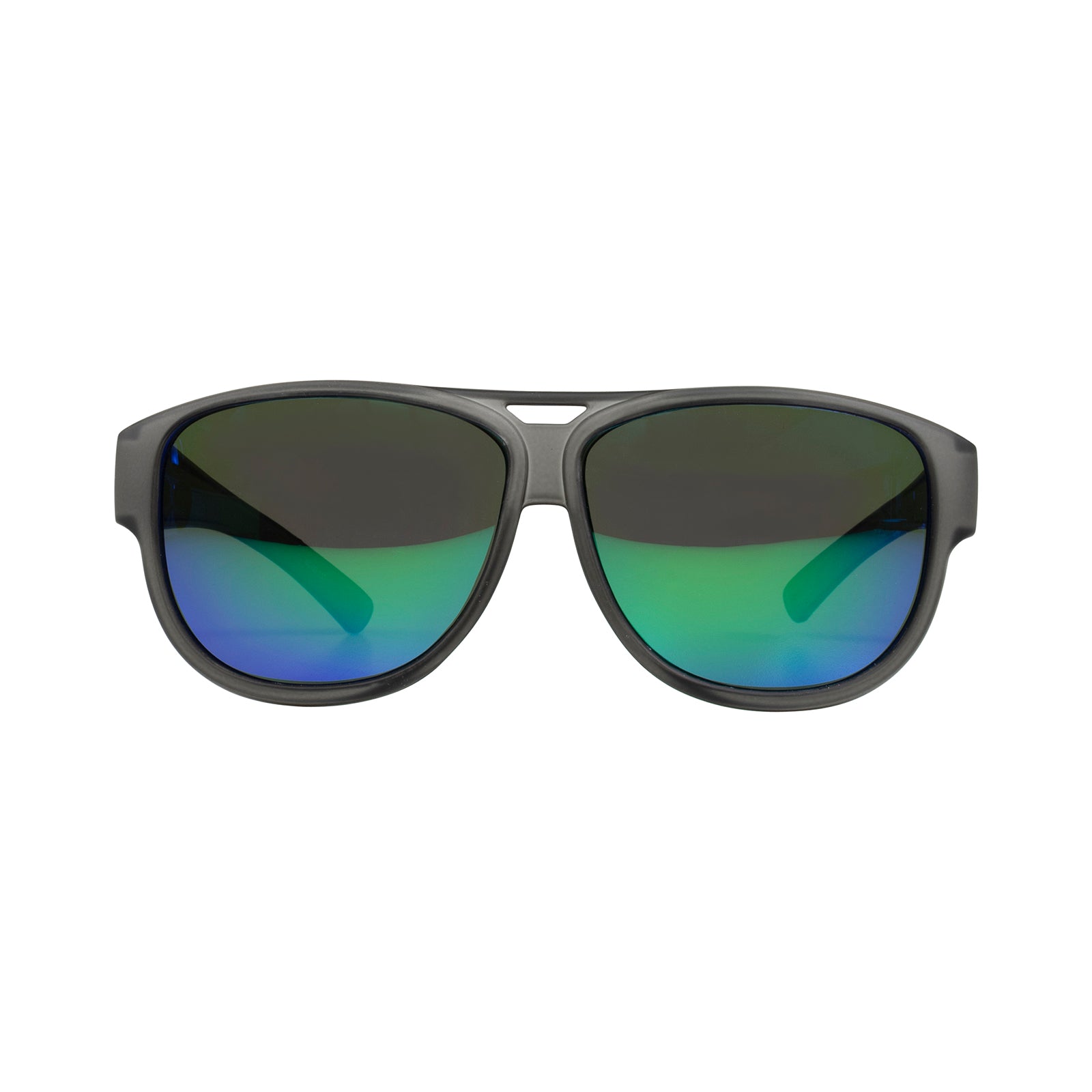 Überzieh-Sonnenbrille El Pavana, für Brillenträger , Anthrazit verspiegelt , Brillenträger Damen Herren Unisex Überzieh-Sonnenbrille