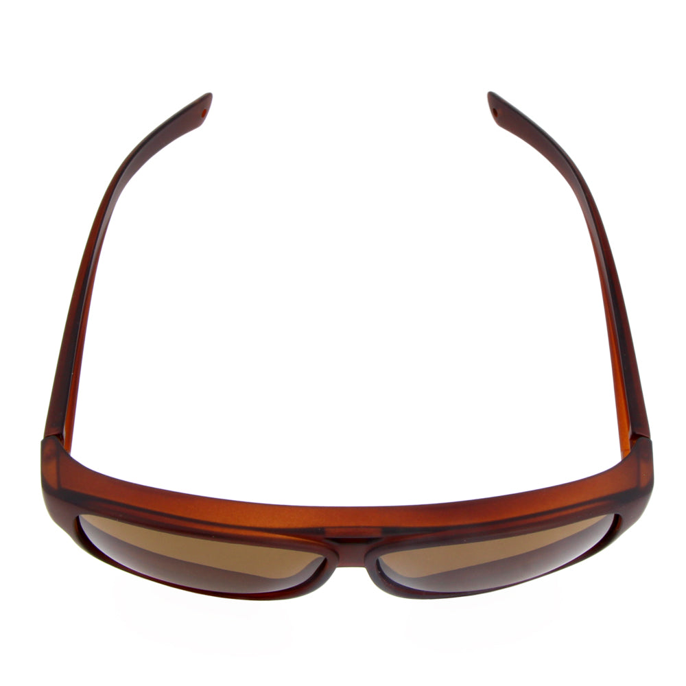 Überzieh-Sonnenbrille El Pavana, für Brillenträger , Braun , Brillenträger Damen Herren Unisex Überzieh-Sonnenbrille