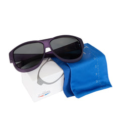 Überzieh-Sonnenbrille El Pavana, für Brillenträger , Lila , Brillenträger Damen Herren Kategorie 3 Unisex Überzieh-Sonnenbrille