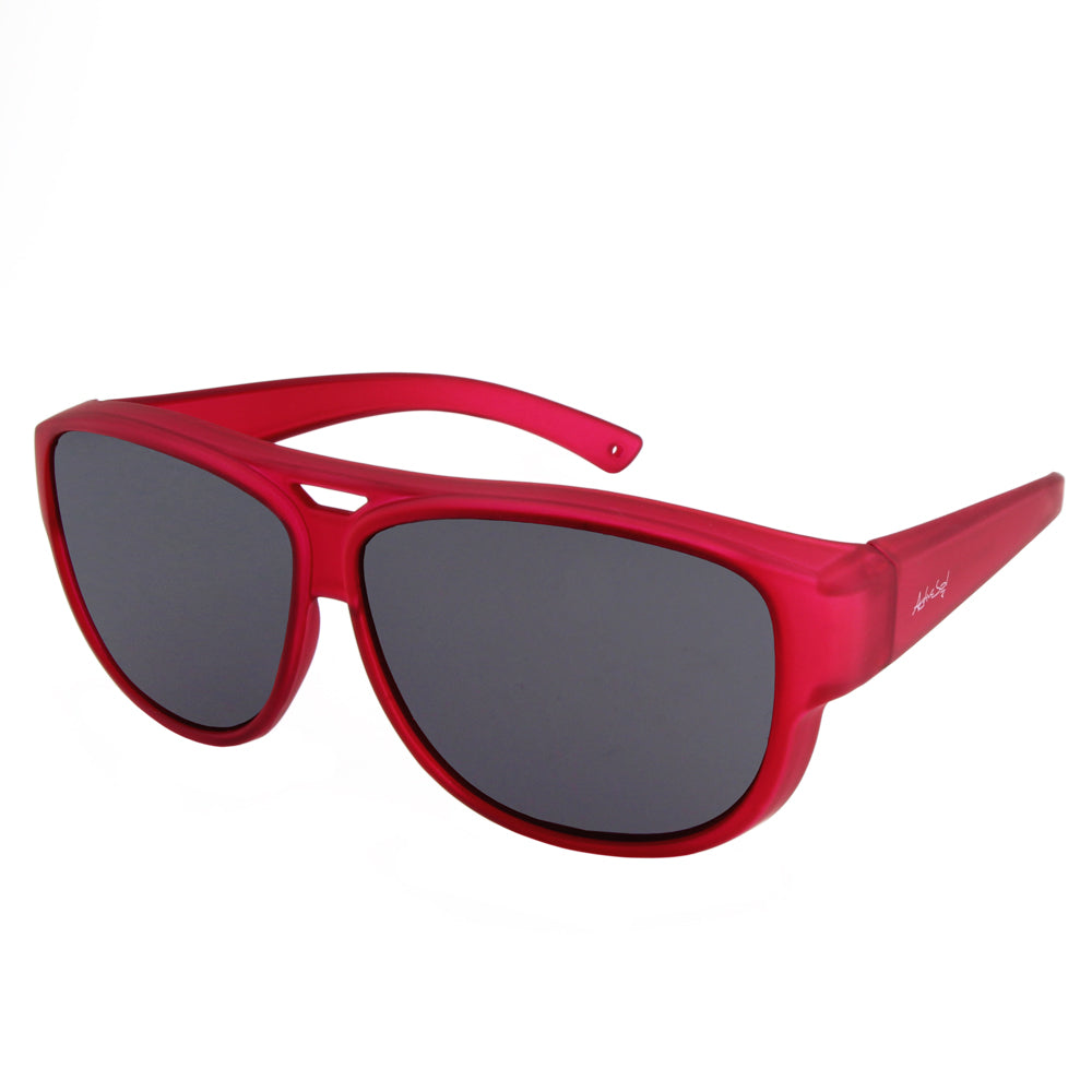 Überzieh-Sonnenbrille El Pavana, für Brillenträger , Rot , Brillenträger Damen Herren Unisex Überzieh-Sonnenbrille