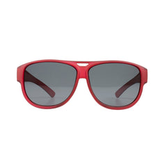 Überzieh-Sonnenbrille El Pavana, für Brillenträger , Rot , Brillenträger Damen Herren Kategorie 3 Unisex Überzieh-Sonnenbrille