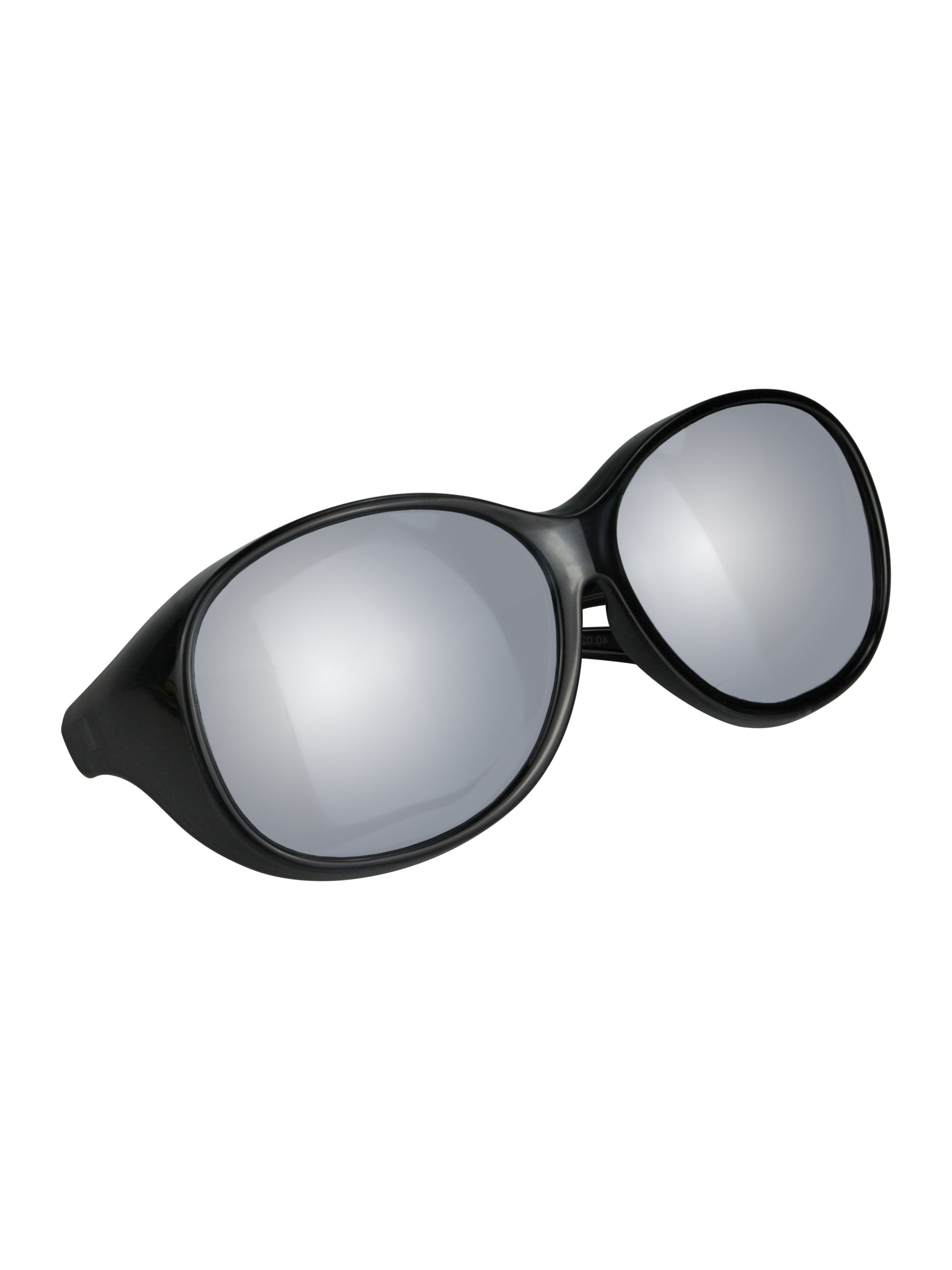 Überzieh-Sonnenbrille Mega, Damen , Schwarz Verspiegelt , Brillenträger Damen Lotus-Effekt Polarisiert UV400 Überzieh-Sonnenbrille