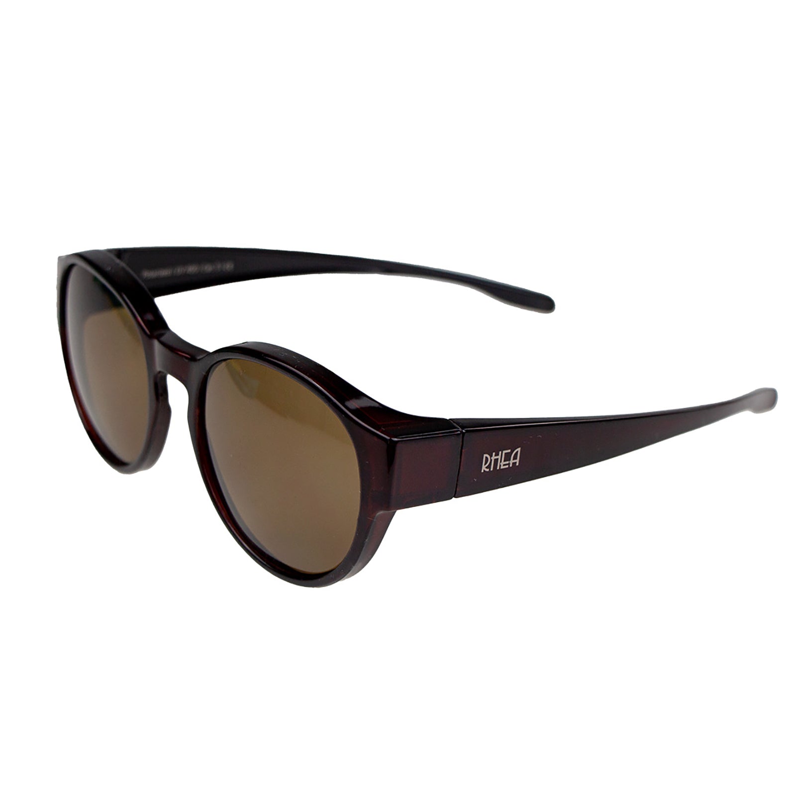 Überzieh-Sonnenbrille Rhea, für Brillenträger , Braun , Brillenträger Damen Herren Lotus-Effekt Polarisiert Unisex UV400 Überzieh-Sonnenbrille