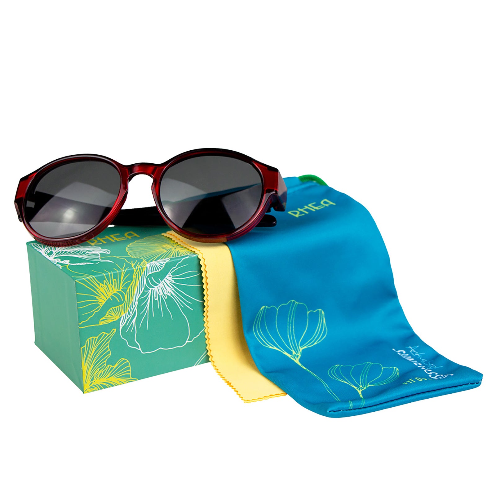 Überzieh-Sonnenbrille Rhea, für Brillenträger , Rot , Brillenträger Damen Herren Lotus-Effekt Polarisiert Unisex UV400 Überzieh-Sonnenbrille