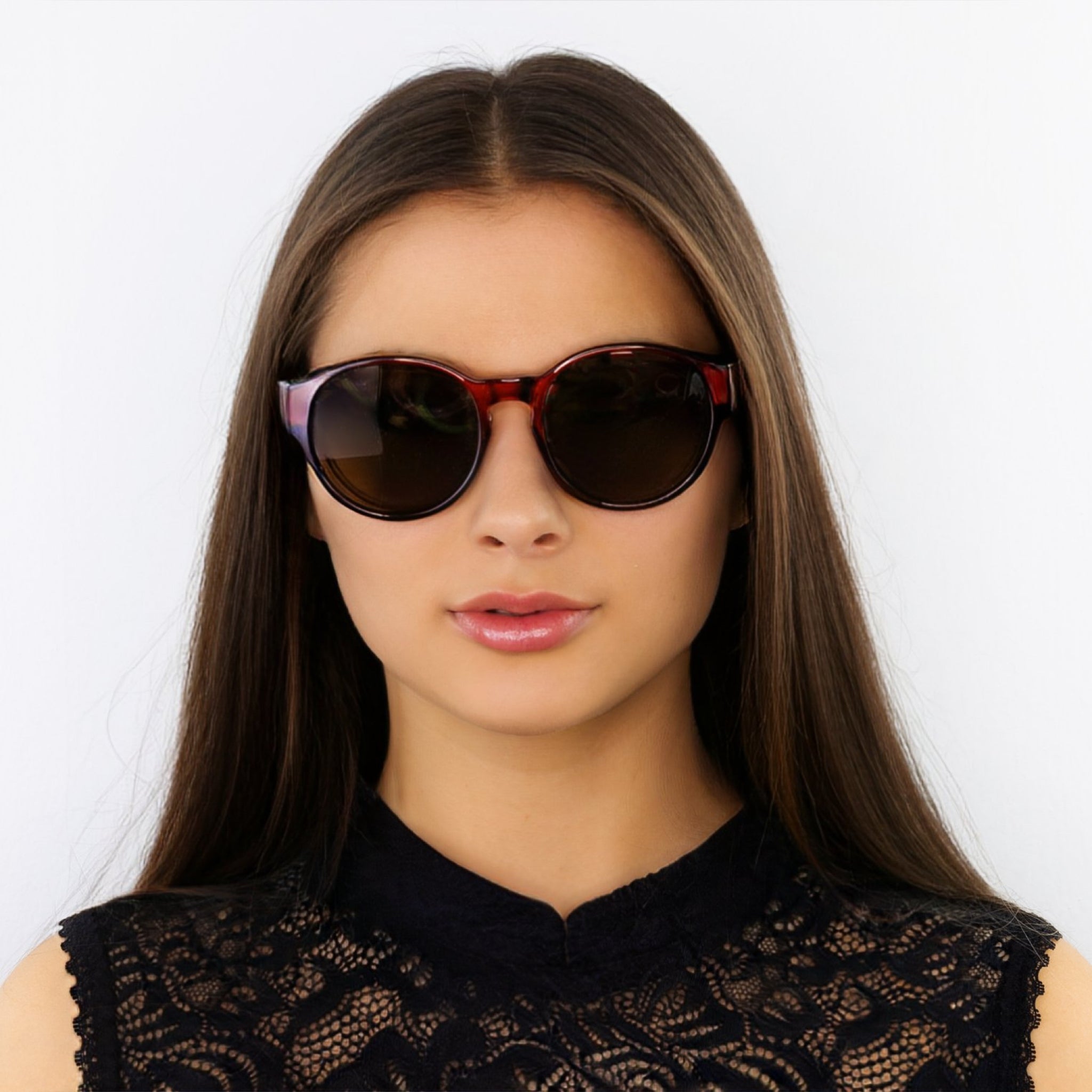 Überzieh-Sonnenbrille Rhea, für Brillenträger , Braun , Brillenträger Damen Herren Lotus-Effekt Polarisiert Unisex UV400 Überzieh-Sonnenbrille