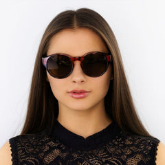 Überzieh-Sonnenbrille Rhea, für Brillenträger , Braun , Brillenträger Damen Herren Lotus-Effekt Polarisiert Unisex UV400 Überzieh-Sonnenbrille