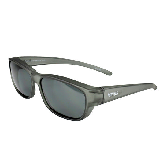 Überzieh-Sonnenbrille Minos, Herren , Grau , Brillenträger Herren Lotus-Effekt New Polarisiert UV400 Überzieh-Sonnenbrille