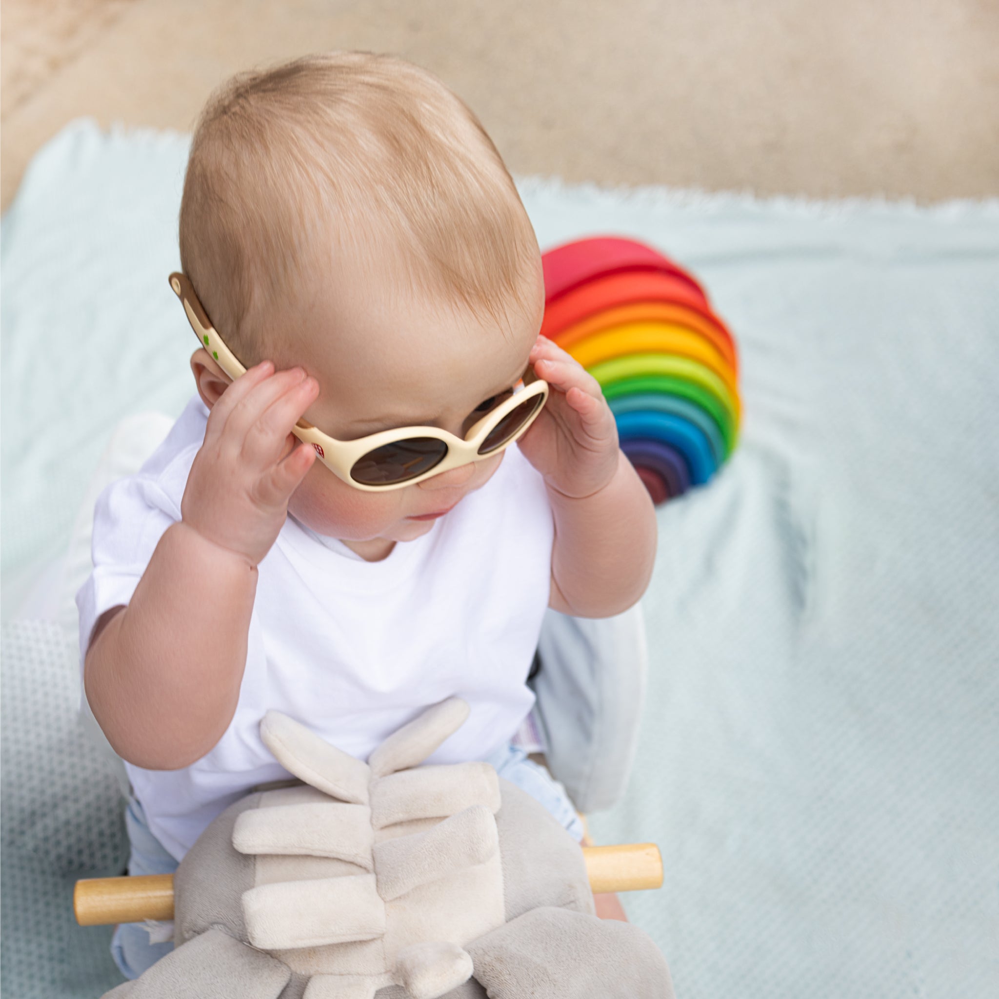 Baby-Sonnenbrille 0 - 18 Monate, Größe S , Forest , Baby HYTREL Jungen Kleinkind Lotus-Effekt Mädchen Polarisiert Unisex UV400