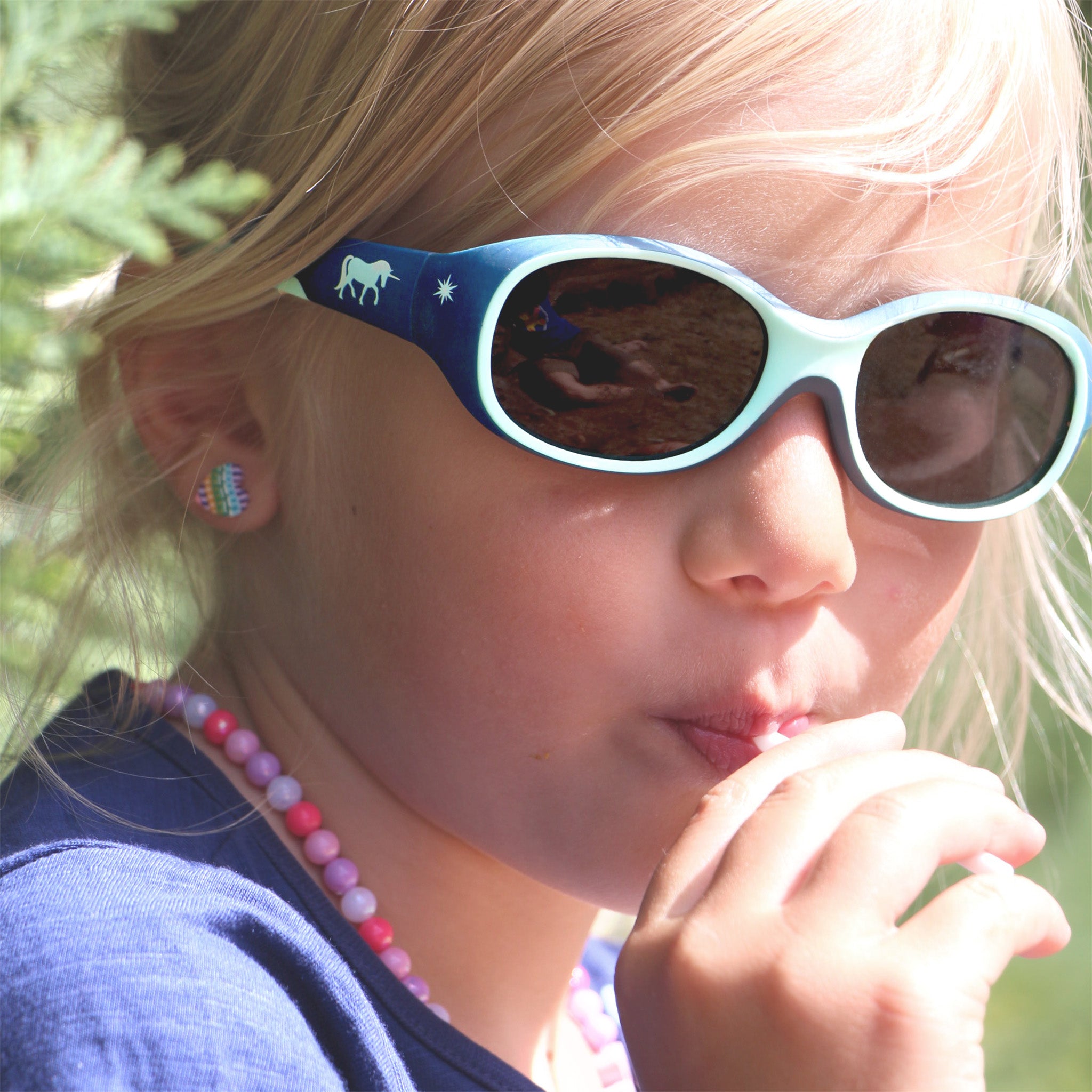 Kids Kinder-Sonnenbrille, 2 – 6 Jahre , Unicorn , HYTREL Jungen Kleinkind Lotus-Effekt Mädchen Polarisiert UV400