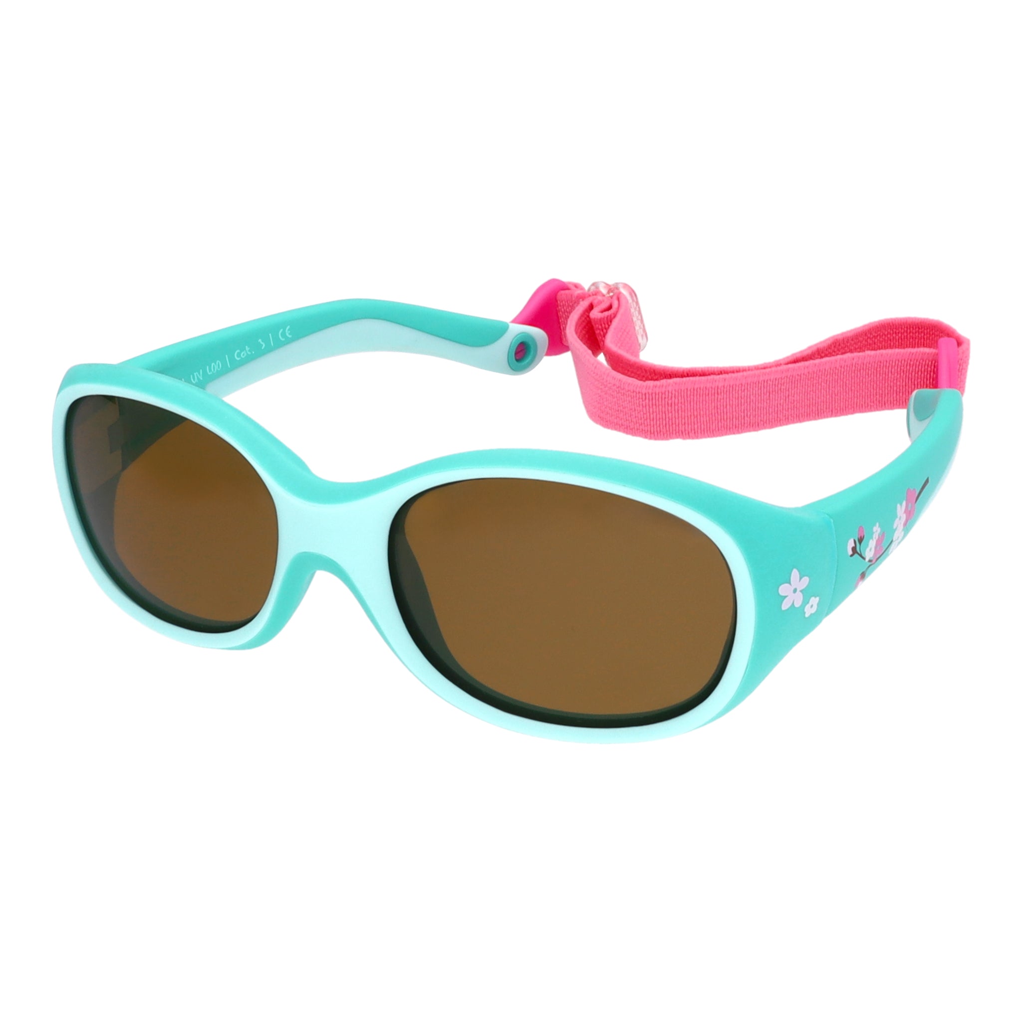 Kids Kinder-Sonnenbrille, 2 – 6 Jahre , Cherry Blossom , HYTREL Jungen Kleinkind Lotus-Effekt Mädchen Polarisiert UV400