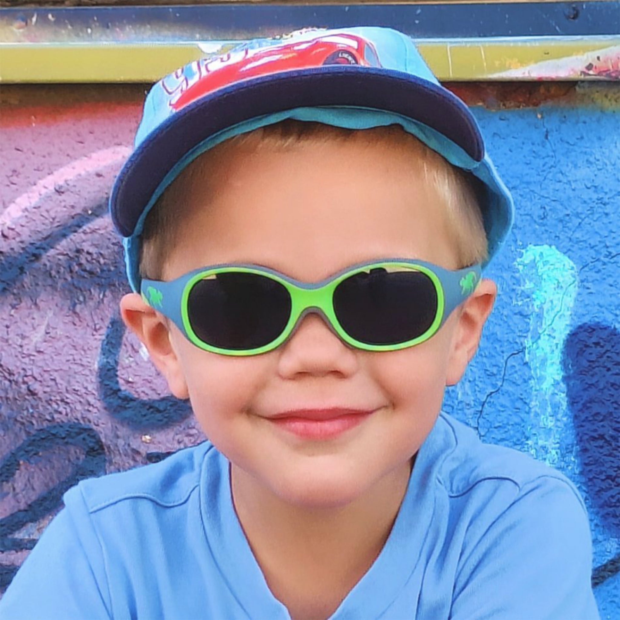 Kids Kinder-Sonnenbrille, 2 – 6 Jahre , T-Rex , HYTREL Jungen Kleinkind Lotus-Effekt Mädchen Polarisiert UV400