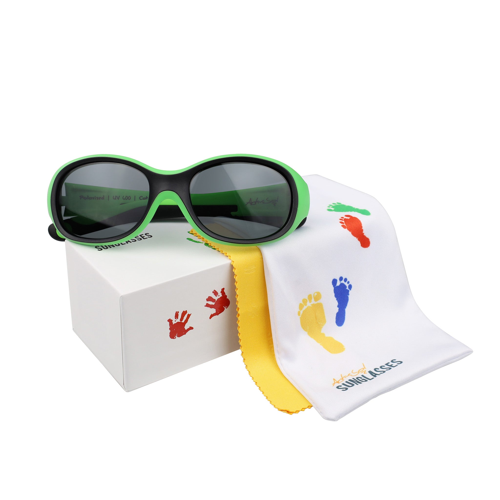 Kids Kinder-Sonnenbrille, 2 – 6 Jahre , Football , HYTREL Jungen Kleinkind Lotus-Effekt Mädchen Polarisiert UV400