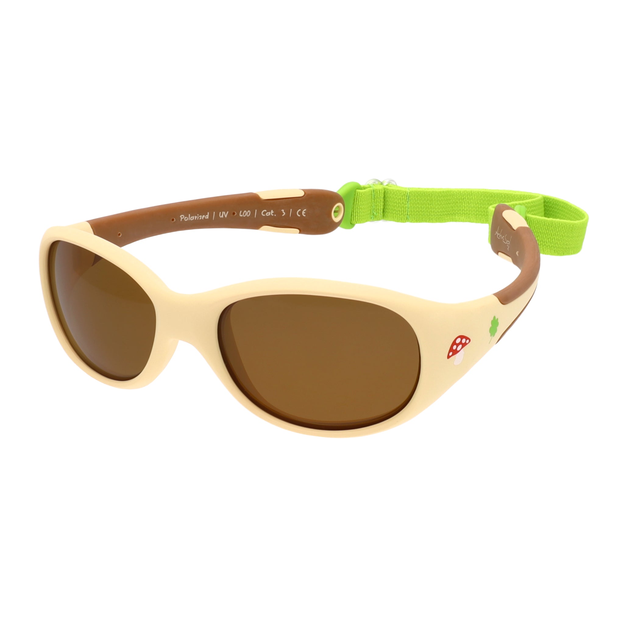 Baby-Sonnenbrille 6 - 24 Monate, Größe L , Forest , Baby HYTREL Jungen Kleinkind Lotus-Effekt Mädchen Polarisiert Unisex UV400