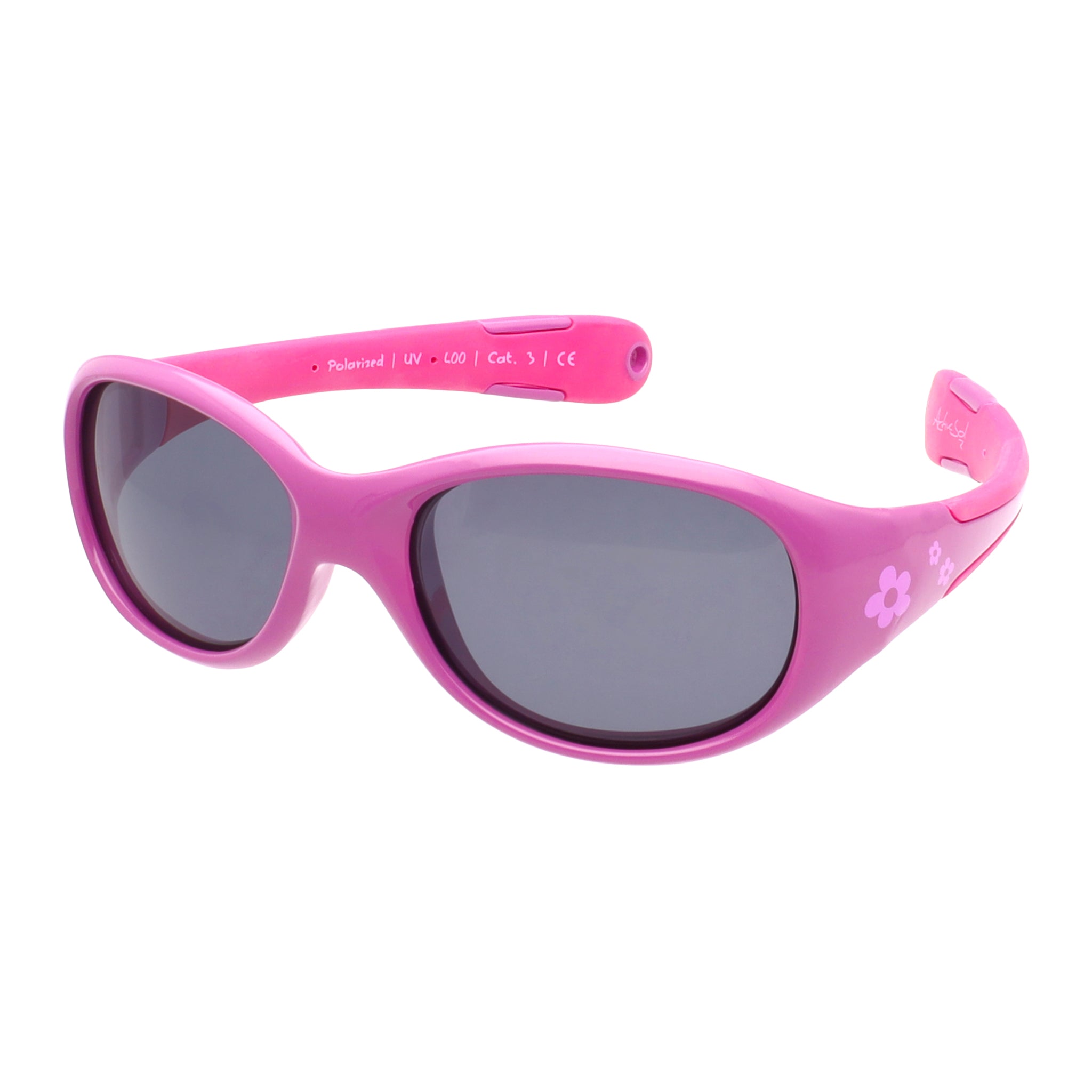 Baby-Sonnenbrille 6 - 24 Monate, Größe L , Flower , Baby HYTREL Jungen Kleinkind Lotus-Effekt Mädchen Polarisiert Unisex UV400