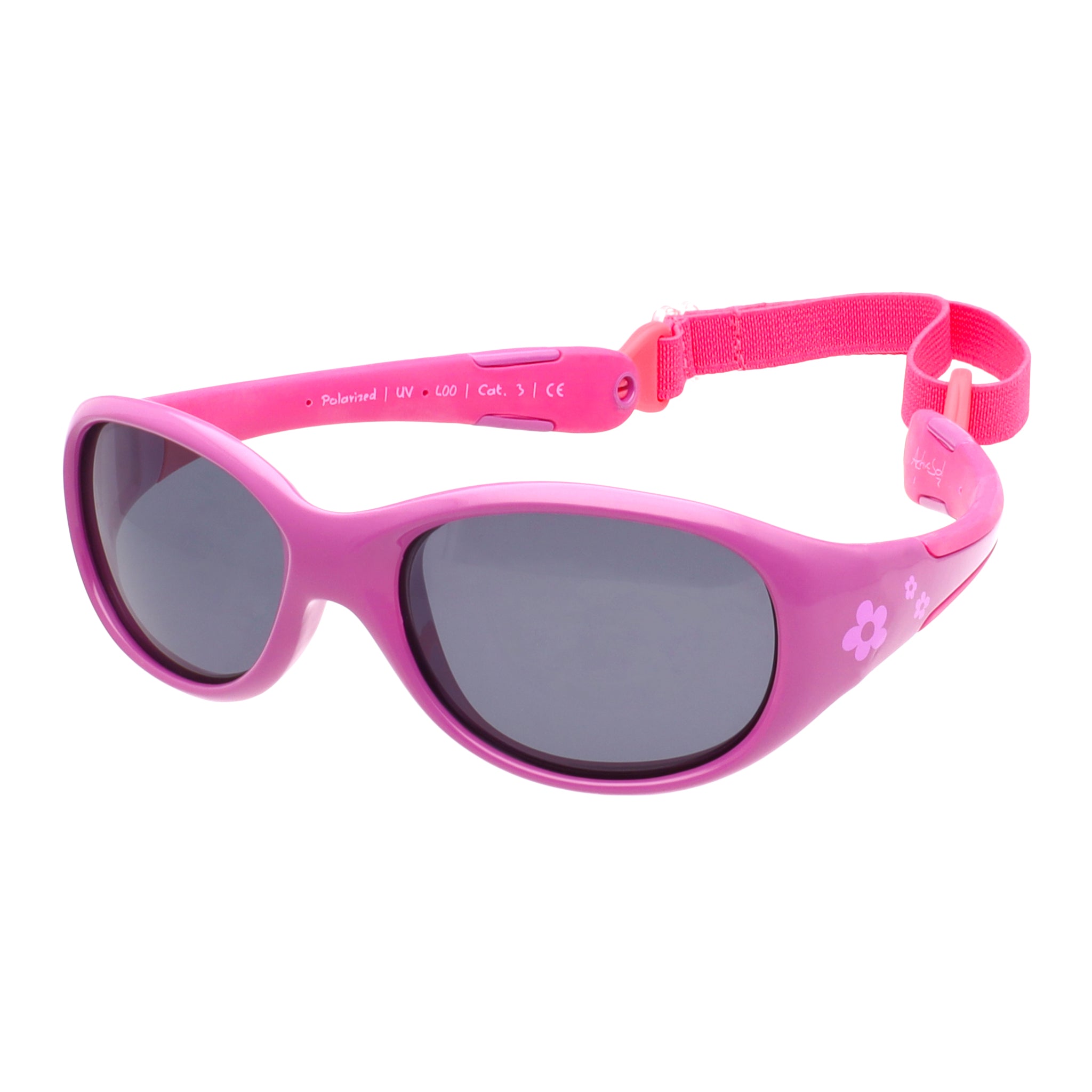 Baby-Sonnenbrille 6 - 24 Monate, Größe L , Flower , Baby HYTREL Jungen Kleinkind Lotus-Effekt Mädchen Polarisiert Unisex UV400