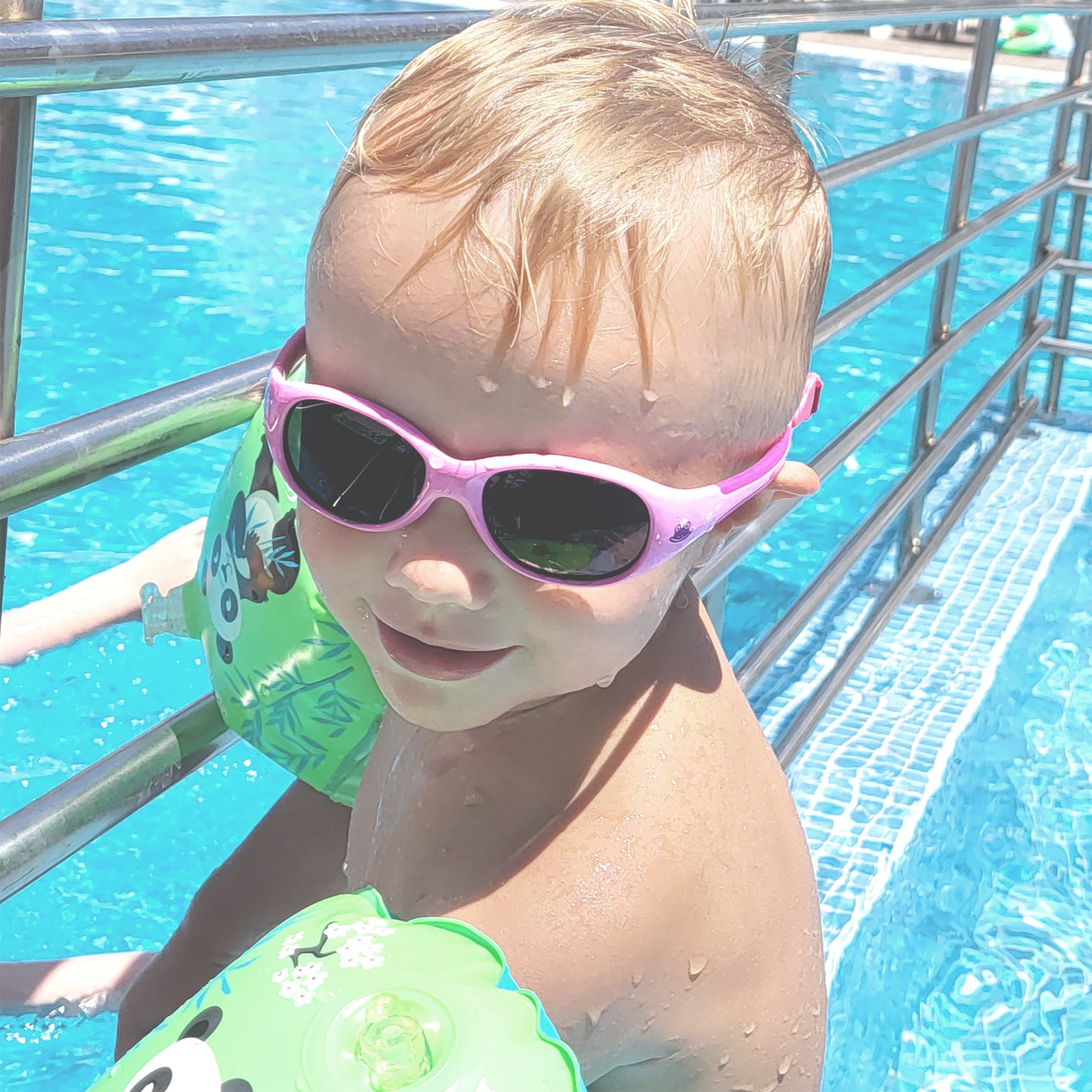 Baby-Sonnenbrille 6 - 24 Monate, Größe L , Princess , Baby HYTREL Jungen Kleinkind Lotus-Effekt Mädchen Polarisiert Unisex UV400