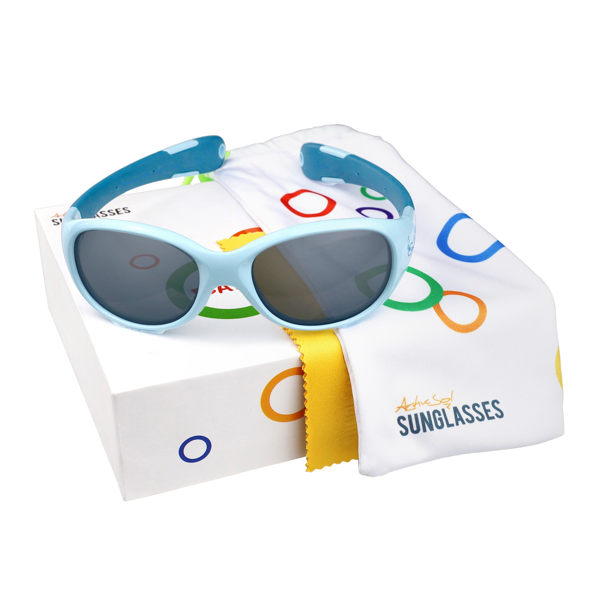 Baby-Sonnenbrille 6 - 24 Monate, Größe L , Fish , Baby HYTREL Jungen Kleinkind Lotus-Effekt Mädchen Polarisiert Unisex UV400