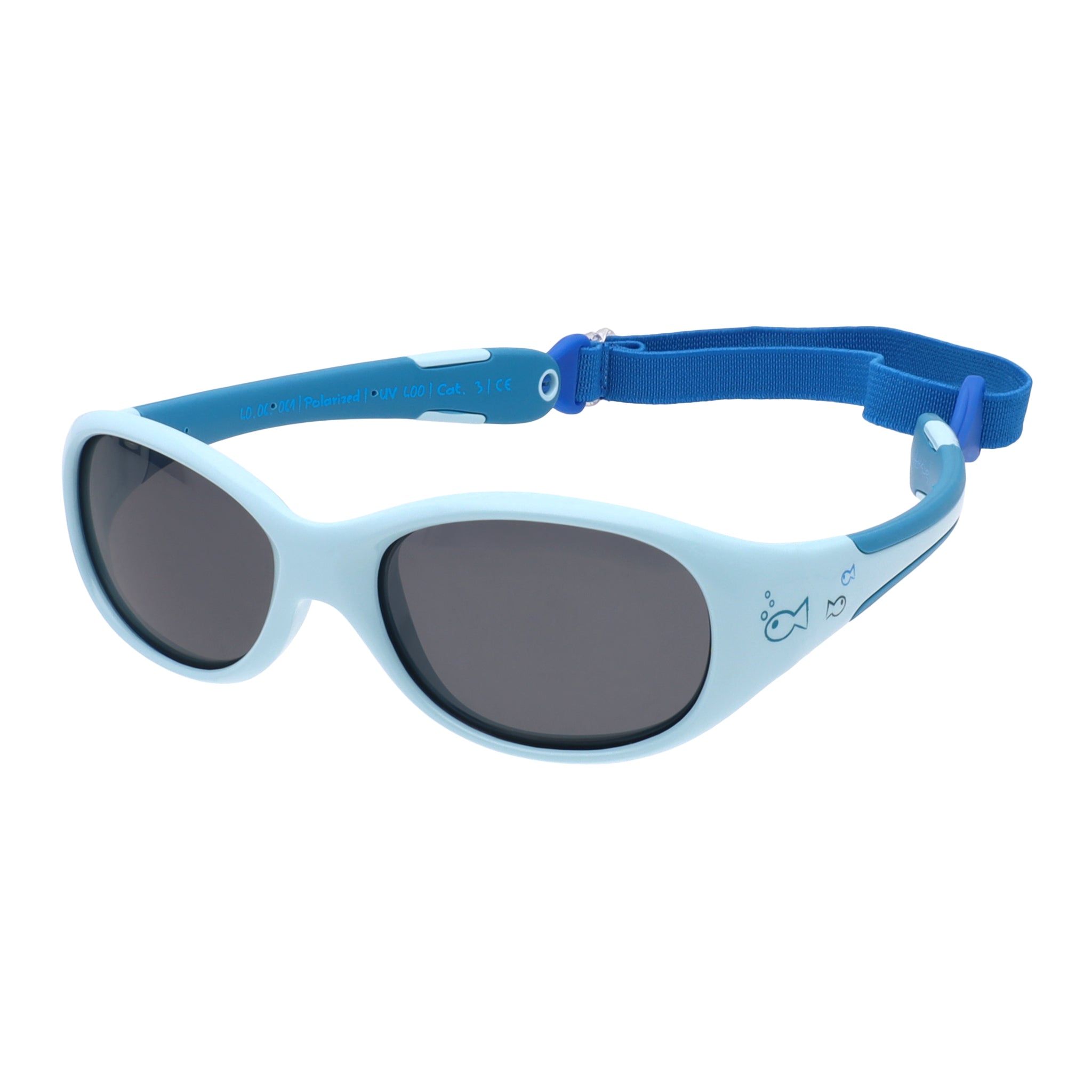 Baby-Sonnenbrille 6 - 24 Monate, Größe L , Fish , Baby HYTREL Jungen Kleinkind Lotus-Effekt Mädchen Polarisiert Unisex UV400