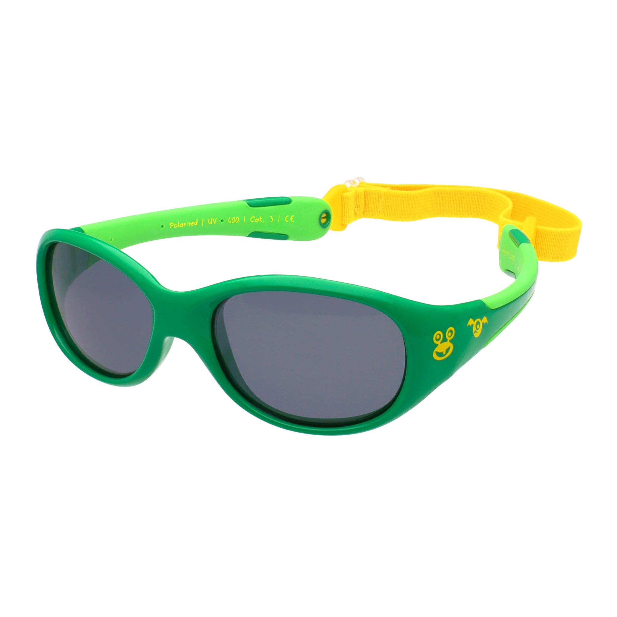 Baby-Sonnenbrille 6 - 24 Monate, Größe L , Monster , Baby HYTREL Jungen Kleinkind Lotus-Effekt Mädchen Polarisiert Unisex UV400