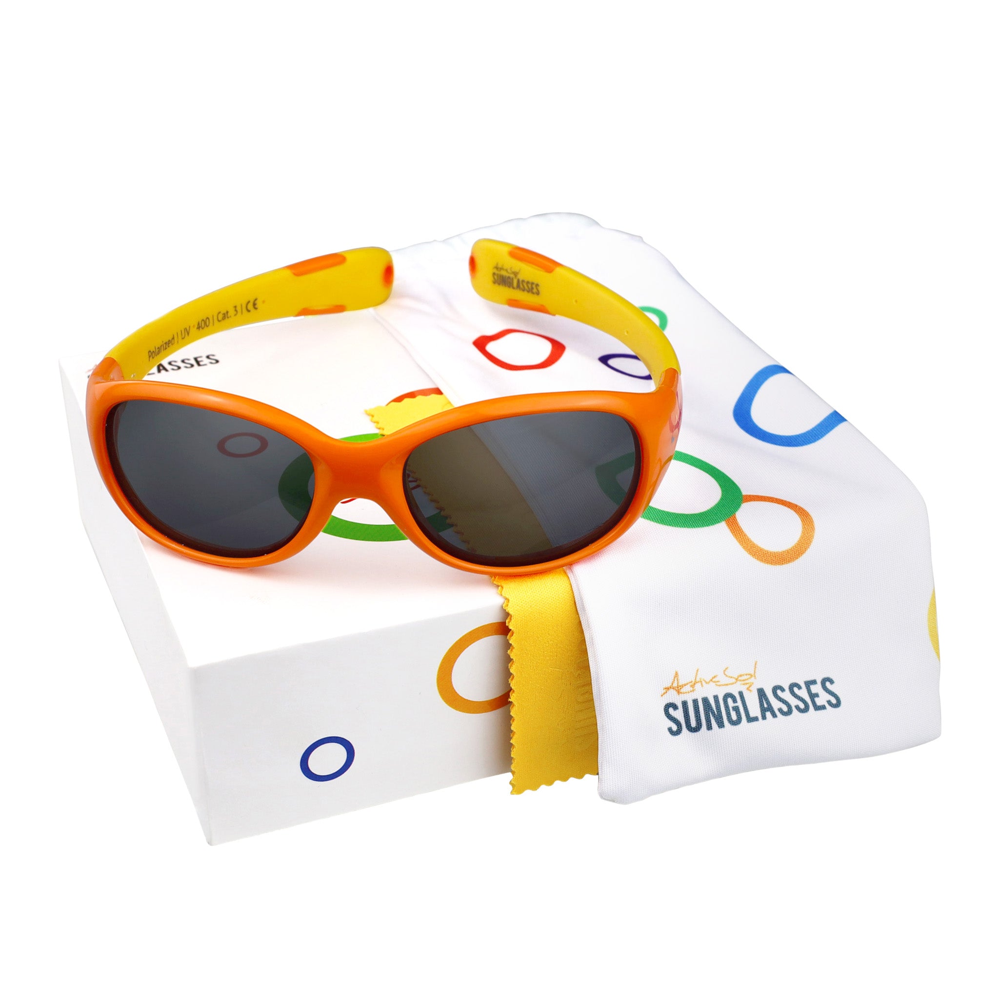 Baby-Sonnenbrille 6 - 24 Monate, Größe L , The Builder , Baby HYTREL Jungen Kleinkind Lotus-Effekt Mädchen Polarisiert Unisex UV400