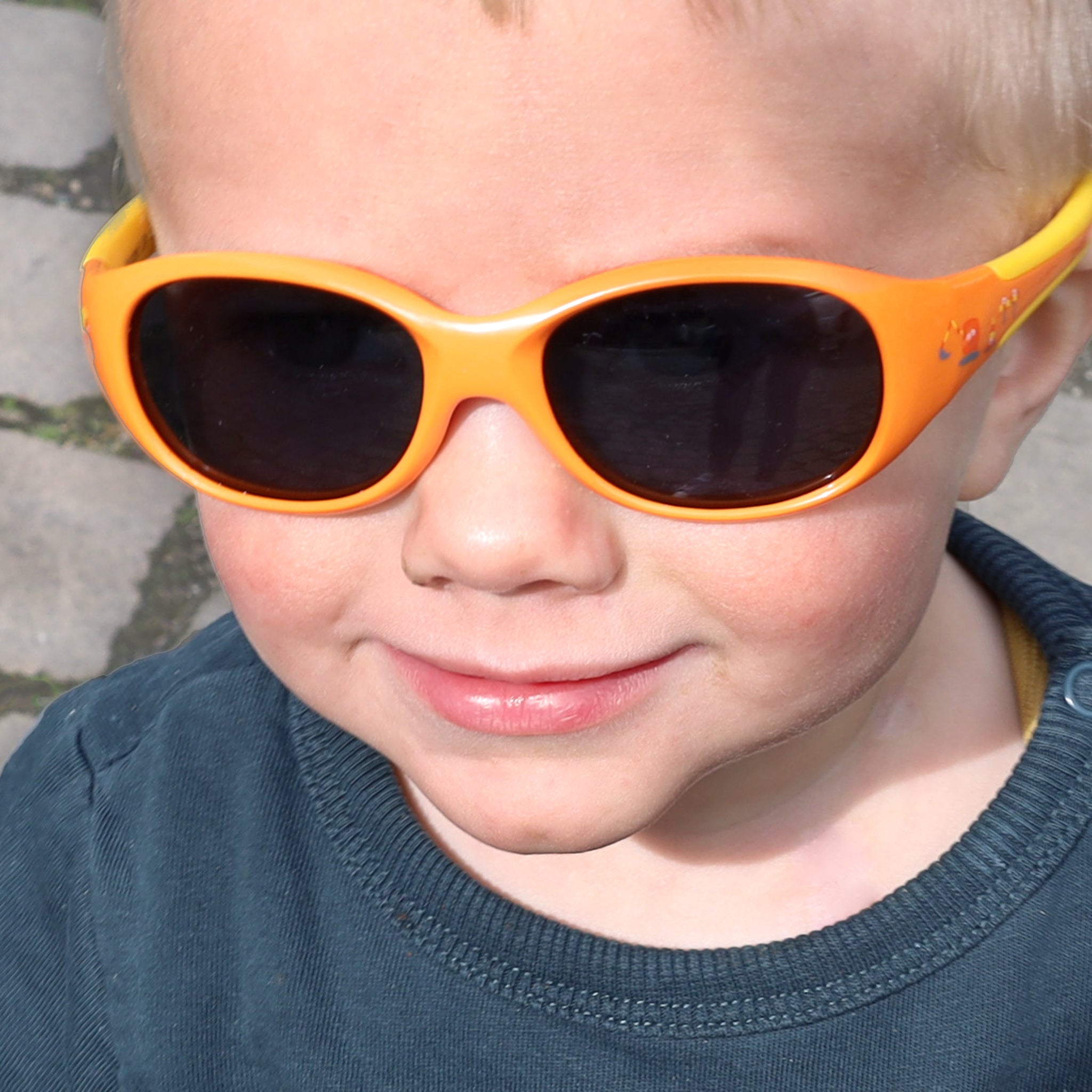Baby-Sonnenbrille 6 - 24 Monate, Größe L , The Builder , Baby HYTREL Jungen Kleinkind Lotus-Effekt Mädchen Polarisiert Unisex UV400
