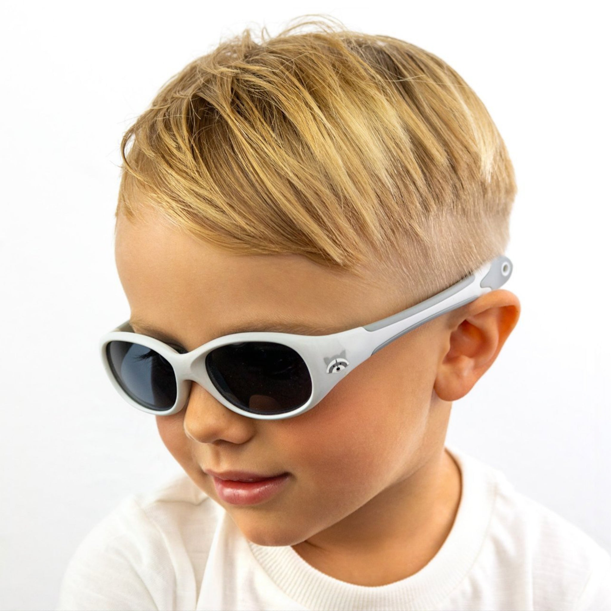 Baby-Sonnenbrille Safari 6 - 24 Monate, Größe L , Raccoon , Baby HYTREL Jungen Kleinkind Lotus-Effekt Mädchen New Polarisiert Unisex UV400