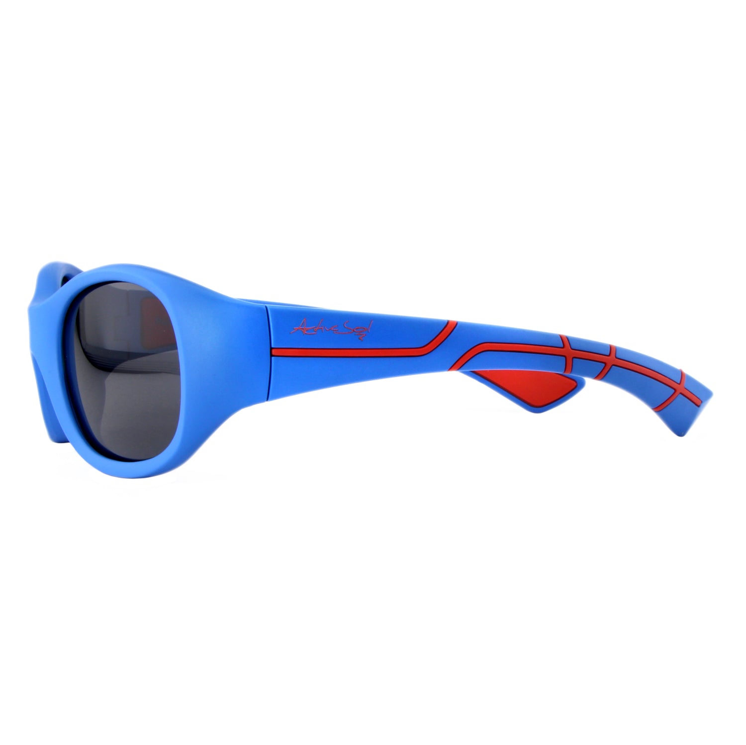 Kinder-Sonnenbrille Kids@School, 5 – 10 Jahre , Blau Rot , HYTREL Jungen Lotus-Effekt Mädchen Polarisiert UV400