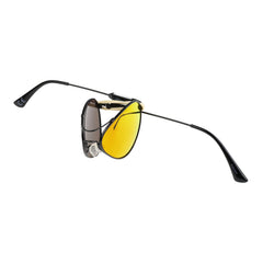 Kinder-Sonnenbrille Iron Air, 6 - 12 Jahre, Piloten-Design , Schwarz | Orange verspiegelt , Jungen Kategorie 3 Metall Mädchen New Polarisiert UV400