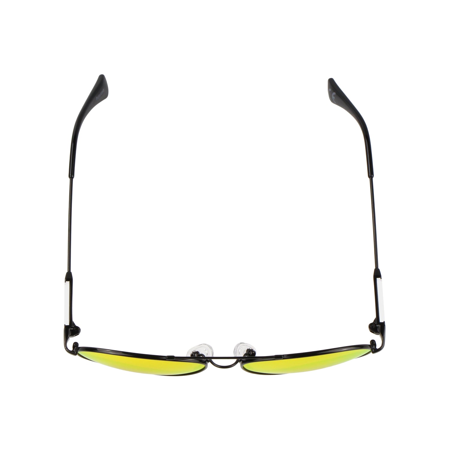 Kinder-Sonnenbrille Iron Air, 6 - 12 Jahre, Piloten-Design , Schwarz | Orange verspiegelt , Jungen Metall Mädchen New Polarisiert UV400