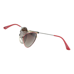Kinder-Sonnenbrille Iron Air, 6 - 12 Jahre, Piloten-Design , Rot | Braune Gläser , Jungen Kategorie 3 Metall Mädchen New Polarisiert UV400