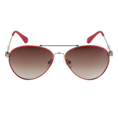 Kinder-Sonnenbrille Iron Air, 6 - 12 Jahre, Piloten-Design , Rot | Braune Gläser , Jungen Kategorie 3 Metall Mädchen New Polarisiert UV400