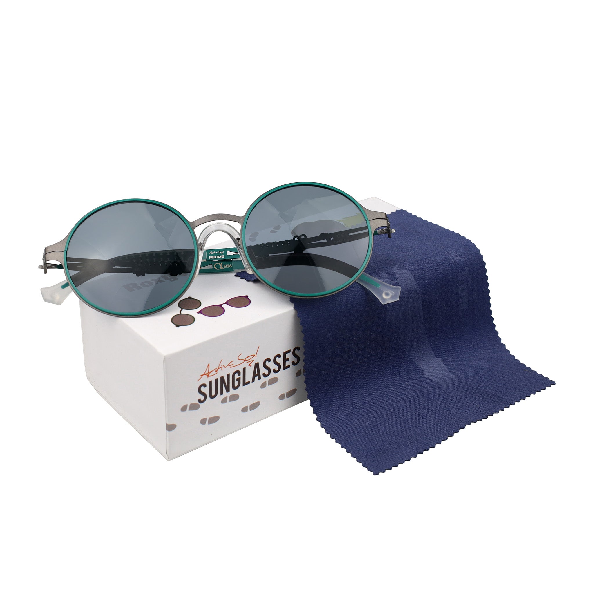 Kinder-Sonnenbrille Private Eyes, 2 - 6 Jahre, Metall-Gestell , Crocodile , Jungen Kleinkind Metall Mädchen Polarisiert UV400