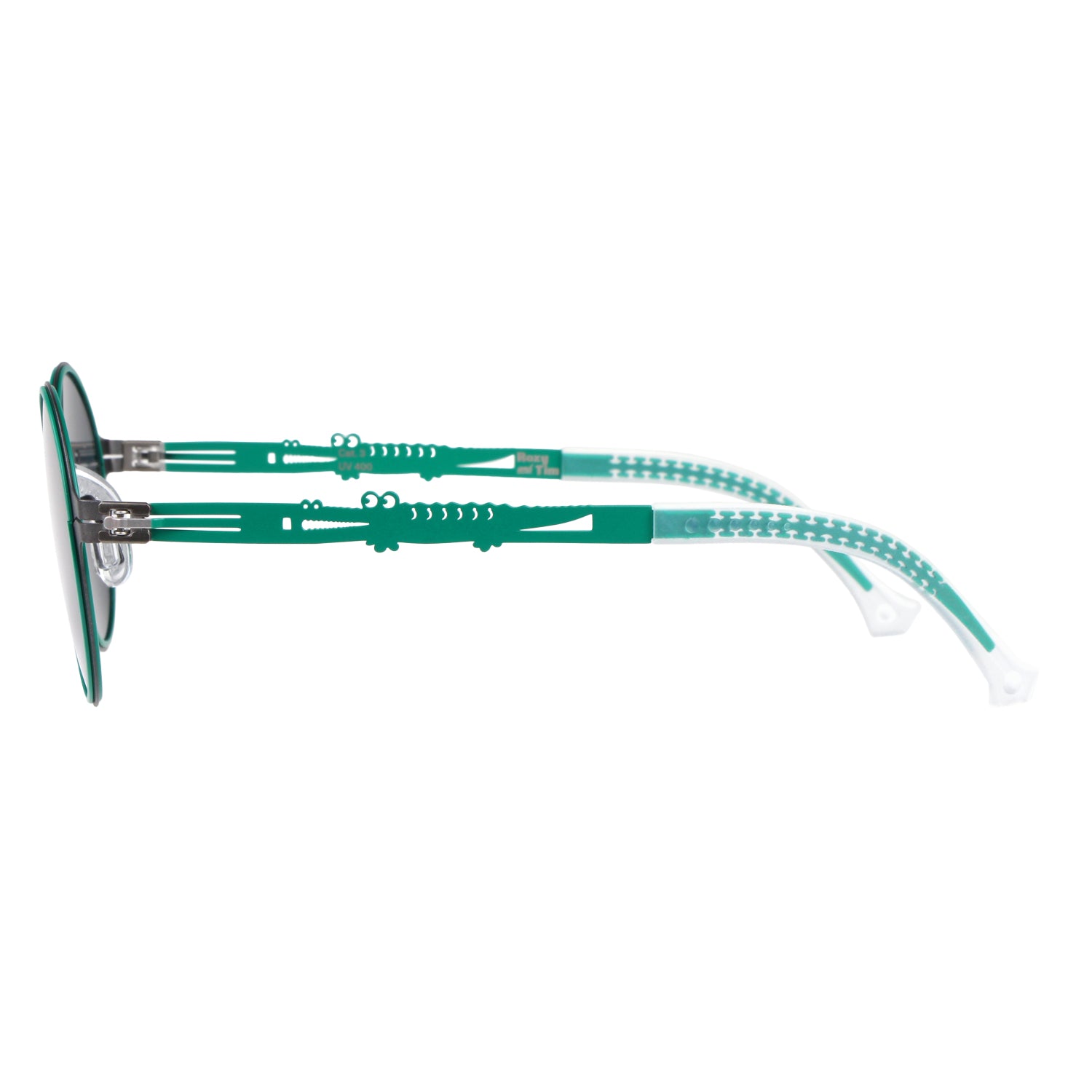 Kinder-Sonnenbrille Private Eyes, 2 - 6 Jahre, Metall-Gestell , Crocodile , Jungen Kleinkind Metall Mädchen Polarisiert UV400