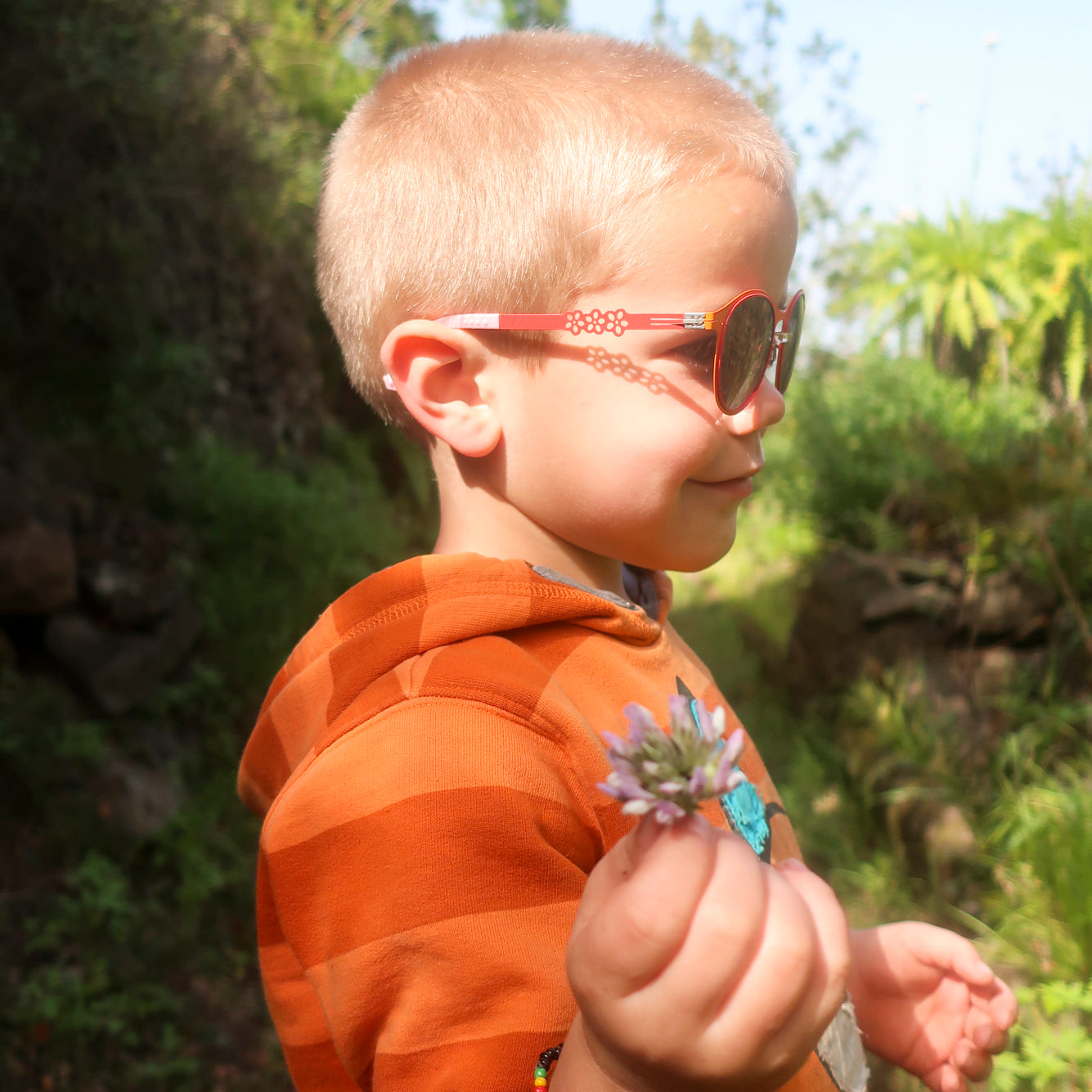 Kinder-Sonnenbrille Private Eyes, 2 - 6 Jahre, Metall-Gestell , Blossom , Jungen Kleinkind Metall Mädchen Polarisiert UV400