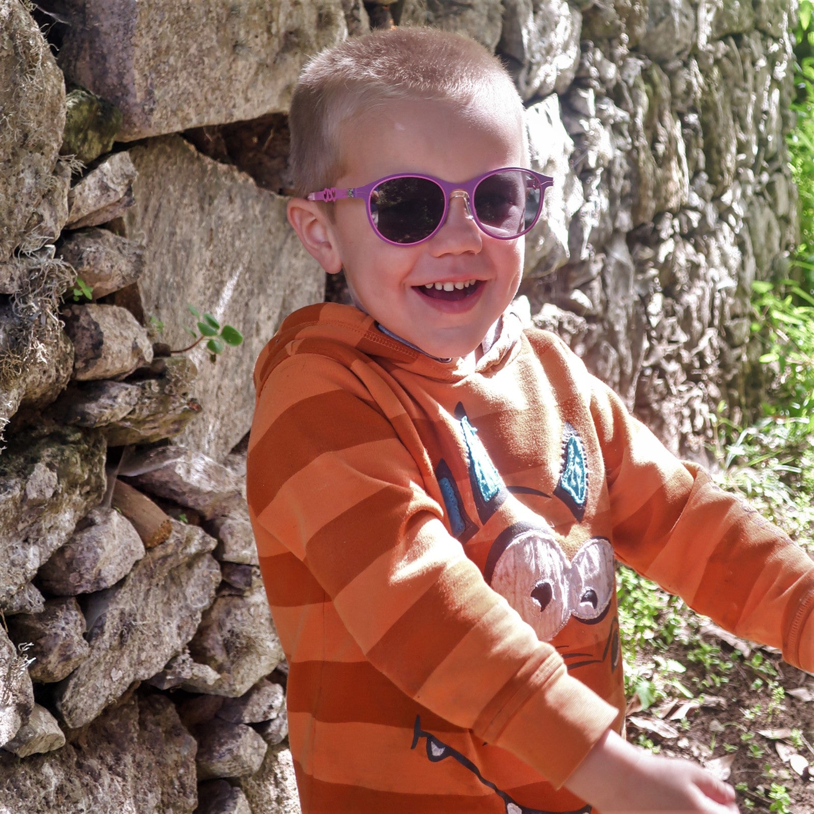 Kinder-Sonnenbrille Private Eyes, 2 - 6 Jahre, Metall-Gestell , Hearts , Jungen Kleinkind Metall Mädchen Polarisiert UV400