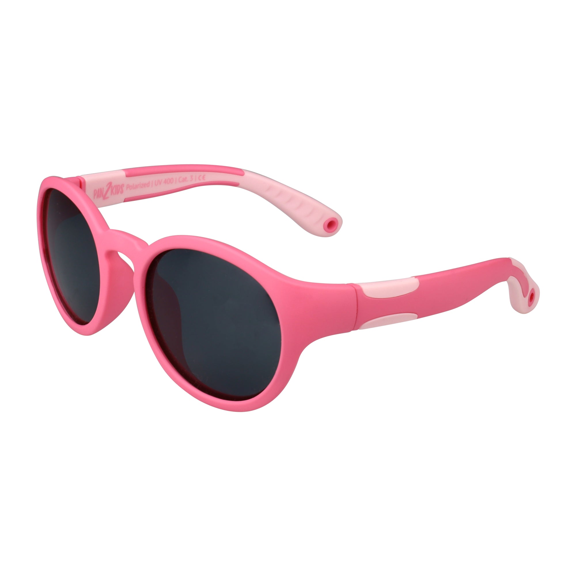 Pan2Kids Kinder-Sonnenbrille, 2 - 5 Jahre , Pacific Pink , HYTREL Jungen Kleinkind Lotus-Effekt Mädchen Polarisiert UV400