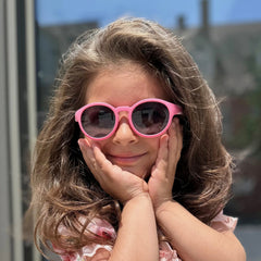 Pan2Kids Kinder-Sonnenbrille, 2 - 5 Jahre , Pacific Pink , HYTREL Jungen Kleinkind Lotus-Effekt Mädchen Polarisiert UV400