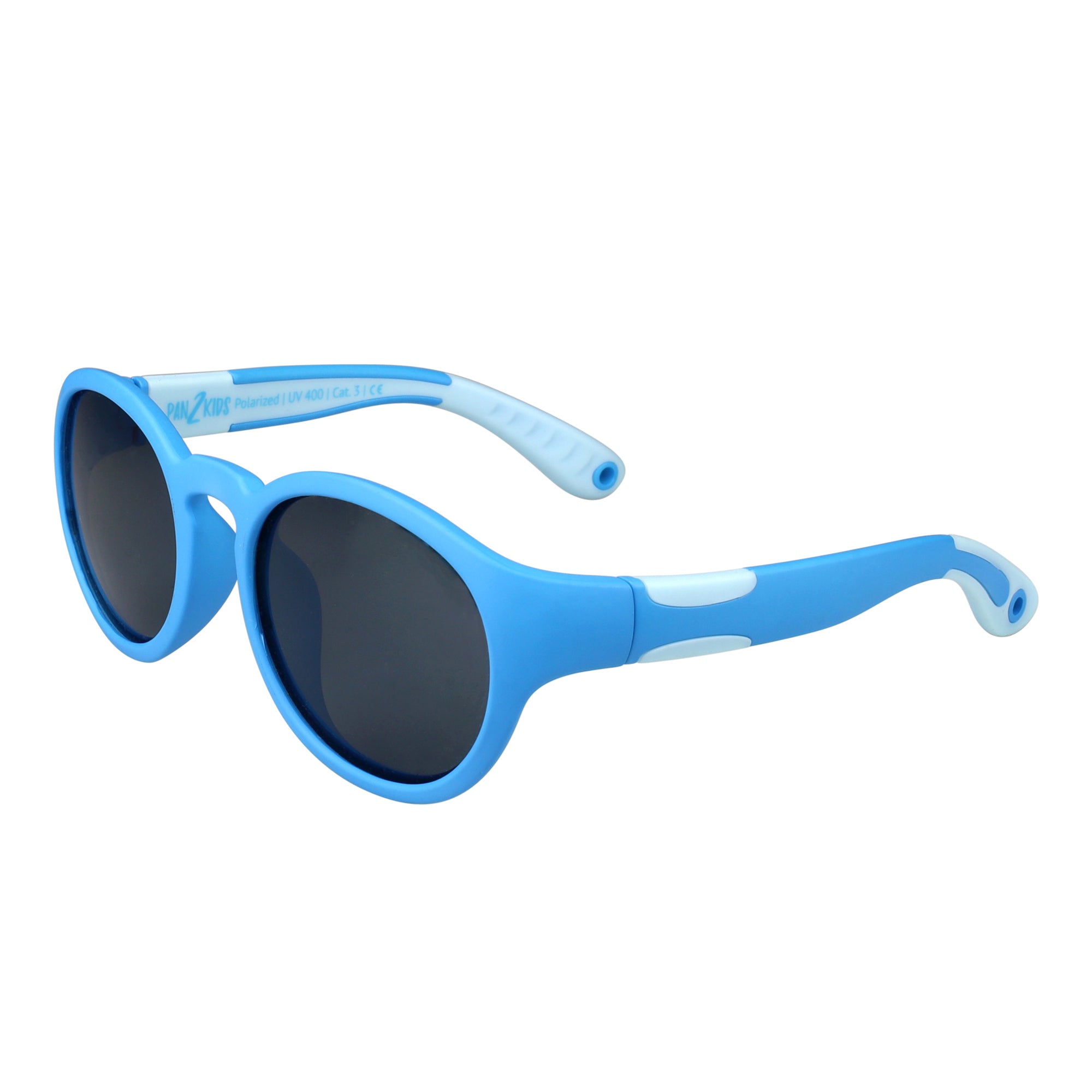 Pan2Kids Kinder-Sonnenbrille, 2 - 5 Jahre , Tranquile Blue , HYTREL Jungen Kleinkind Lotus-Effekt Mädchen Polarisiert UV400