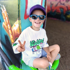 Kinder-Sonnenbrille STREET STARS ☆ ab 6 Jahre , Petrol-Türkis , HYTREL Jungen Kategorie 3 Lotus-Effekt Mädchen New Polarisiert UV400