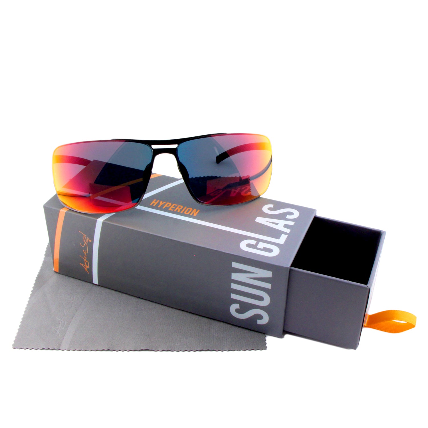 Sonnenbrille Hyperion, Herren , Anthrazit verspiegelt , Herren UV400