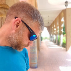 Sonnenbrille Erebos Extra Dunkel Kategorie 4 , L Blau verspiegelt , Damen Herren Kategorie 4 Polarisiert UV400