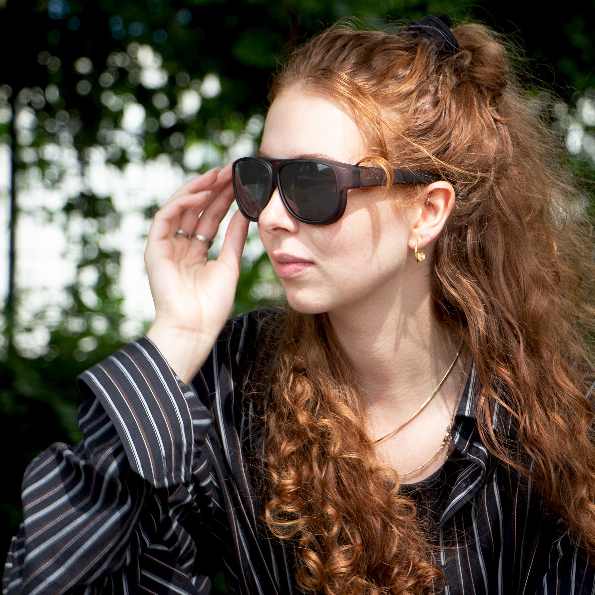 Überzieh-Sonnenbrille El Pavana, für Brillenträger , Anthrazit , Brillenträger Damen Herren Unisex Überzieh-Sonnenbrille