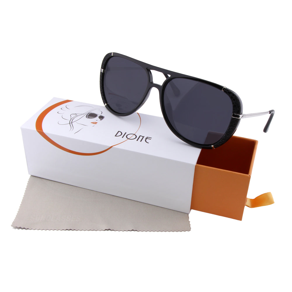 Sonnenbrille Dione, Damen , Schwarz-Silber , Damen New Polarisiert UV400