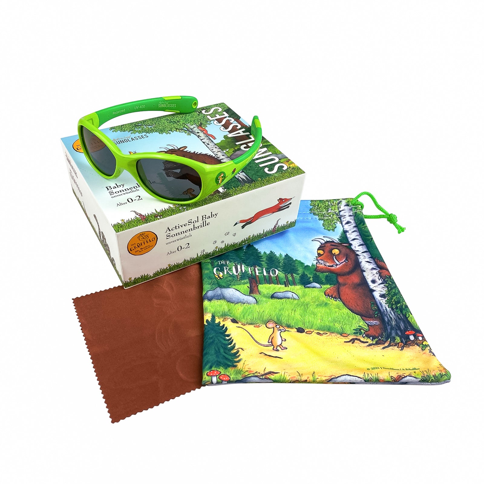 Baby-Sonnenbrille Grüffelo 6 - 24 Monate, Größe L , Lieblingsschmaus , Baby HYTREL Jungen Kleinkind Lotus-Effekt Mädchen Polarisiert UV400