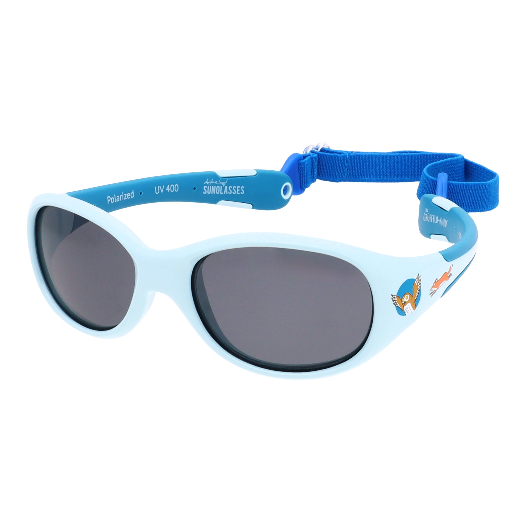 Baby-Sonnenbrille Grüffelo 6 - 24 Monate, Größe L , Grüffeloragout , Baby HYTREL Jungen Kleinkind Lotus-Effekt Mädchen Polarisiert UV400