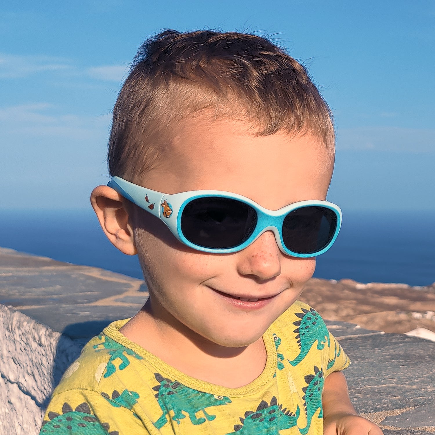 Kinder-Sonnenbrille Grüffelo, 2 - 6 Jahre , Mitternachtsschmaus , Grüffelo Jungen Lotus-Effekt Mädchen Polarisiert UV400